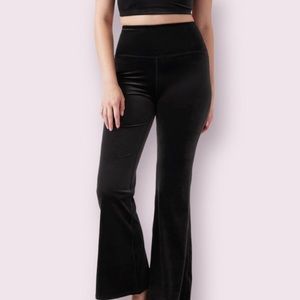 Athleta Elation Velvet Flare Pants size xs